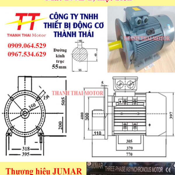 Động cơ điện 3 pha 30kw 40HP 2Poles mặt bích